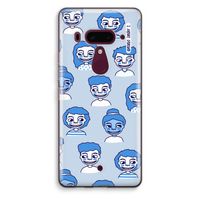 Gezichtjes: HTC U12+ Transparant Hoesje Gezichtjes: HTC U12+ Transparant Hoesje