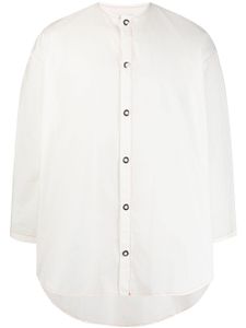 Sunnei chemise en coton à design sans col - Blanc