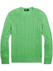 Polo Ralph Lauren pull en cachemire à tricot torsadé - Vert