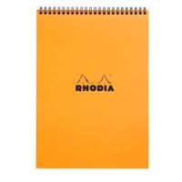 Spiraalblok rhodia a4 lijn 160pag 80gr or | 5 stuks