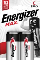Energizer batterijen Max C, blister van 2 stuks