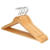 Kledinghangers - 8x - hout - luxe hangers   -