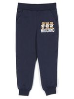 Moschino Kids pantalon de jogging à imprimé Teddy Bear - Bleu - thumbnail