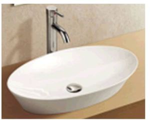 Beaux Vannes opzetwastafel ovaal 60,5x36x12 cm z/overloop