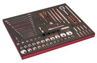 Bahco Foaminlay Fit&Go 3/3 met doppen en toebehoren 1/4" en 1/2" | sleutels en tangen - 94-delig - FF1A153