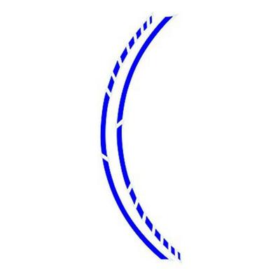 Tape voor wielen Foliatec Blauw