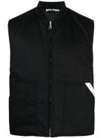 Palm Angels gilet à fermeture zippée - Noir