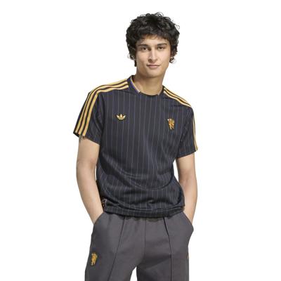 adidas Manchester United Terrace Icons T-Shirt Zwart Goud