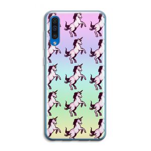 Musketon Unicorn: Samsung Galaxy A50 Transparant Hoesje