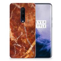 OnePlus 7 Pro | TPU | Siliconen hoesje | Marmer Bruin