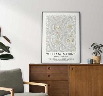 Vintage bloemen poster