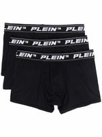 Philipp Plein lot de 3 boxers à bande logo - Noir