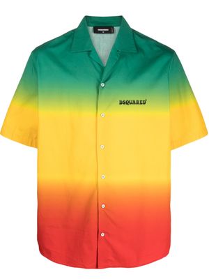 DSQUARED2 chemise à effet dégradé - Vert