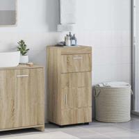 Badkamer Kast Sonoma eiken 37 x 31.5 x 82 cm Bewerkt hout
