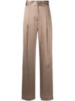 Michelle Mason pantalon ample en soie - Tons neutres