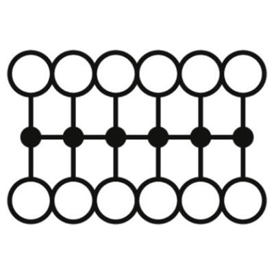 Phoenix Contact 3002782 Verdeelblok 25.2 mm Spanveer Zwart 20 stuk(s)