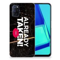 OPPO A52 | A72 | Siliconen hoesje | met naam Already Taken Black