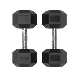 Hexa Dumbbells - Focus Fitness - 2 x 16 kg