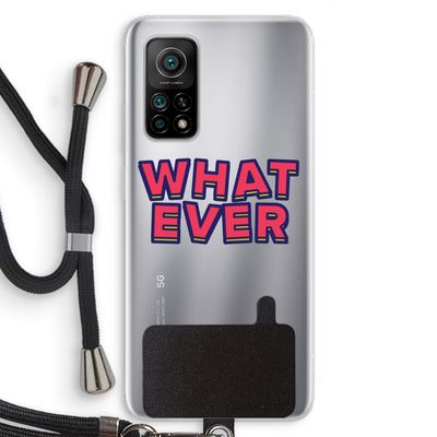 Whatever: Xiaomi Mi 10T 5G Transparant Hoesje met koord