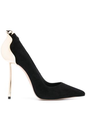 Le Silla escarpins bicolores pointus - Noir