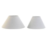 Lampenkap Home ESPRIT Linnen Metaal 45 x 45 x 21 cm (2 Stuks)