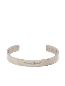 Maison Margiela bracelet troque à logo gravé - Argent