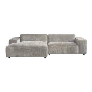 by fonQ Chunky Chaise Longue Links - Kiezel - Rib