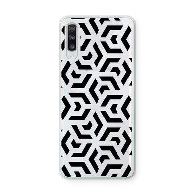 Crazy pattern: Samsung Galaxy A70 Transparant Hoesje
