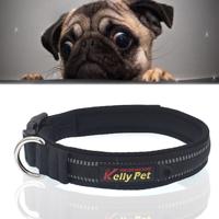 Honden Polyester reflecterende ademend huisdieren kraag tractie Lead riem maat: S 2.0 * 35 * 40 cm (zwart)