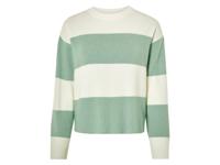 esmara Gebreide dames trui (Groen gestreept, XS (32/34))