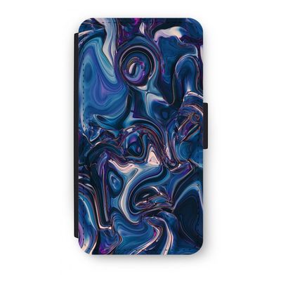 Mirrored Mirage: iPhone XS Flip Hoesje