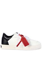 Off-White Vulcanized contrasting-tag leather sneakers - Blanc - thumbnail