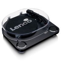 Lenco LS-40BK houten platenspeler met ingebouwde speakers - thumbnail