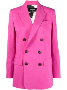 DSQUARED2 blazer croisé à revers pointu - Rose