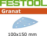 Schuurvel granat delta 100x150mm p180(10)