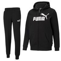 PUMA Essential Big Logo Full-Zip Trainingspak Zwart - thumbnail