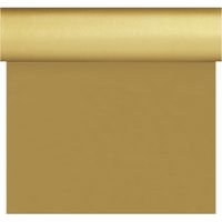 Kerst versiering papieren tafelkleed/tafelloper/placemats op rol 40 x 480 cm goud/goudkleurig   -