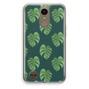 Monstera leaves: LG K10 (2017) Transparant Hoesje