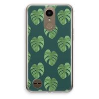 Monstera leaves: LG K10 (2017) Transparant Hoesje