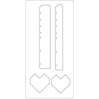 Creativ Company Snijmal, hartendoos, afm 15,2x30,37 cm, dikte 15 mm, 1 stuk