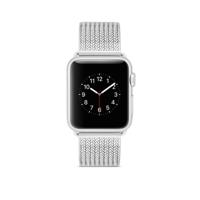 Horlogeband van edelstaal voor Apple Watch Series 3 & 2 & 1 42mm (zilver)