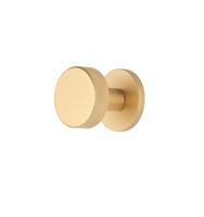 Aprile Mat Gouden Vaste Deurknop TUJA Ø 52 mm