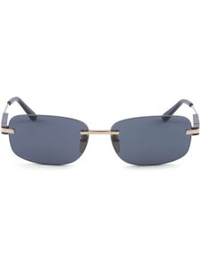 Prada Eyewear lunettes de soleil carrées à plaque logo - Bleu