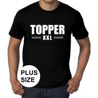 Grote maten Topper XXL t-shirt zwart heren - thumbnail