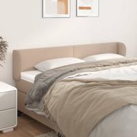 Hoofdbord met randen 163x23x78/88 cm kunstleer cappuccinokleur