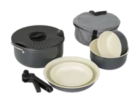 Redwood 7-delige Keramische Camping Pannenset