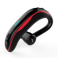 Auto Free draadloze oor-Hook Bluetooth oortelefoon met microfoon (zwart rood)