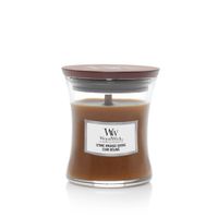 WoodWick Stone Washed Suede kaars Rond Bruin 1 stuk(s) - thumbnail