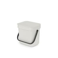 Brabantia afvalbakje sort & go 3l light grey