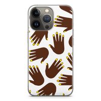 Hands dark: iPhone 13 Pro Transparant Hoesje